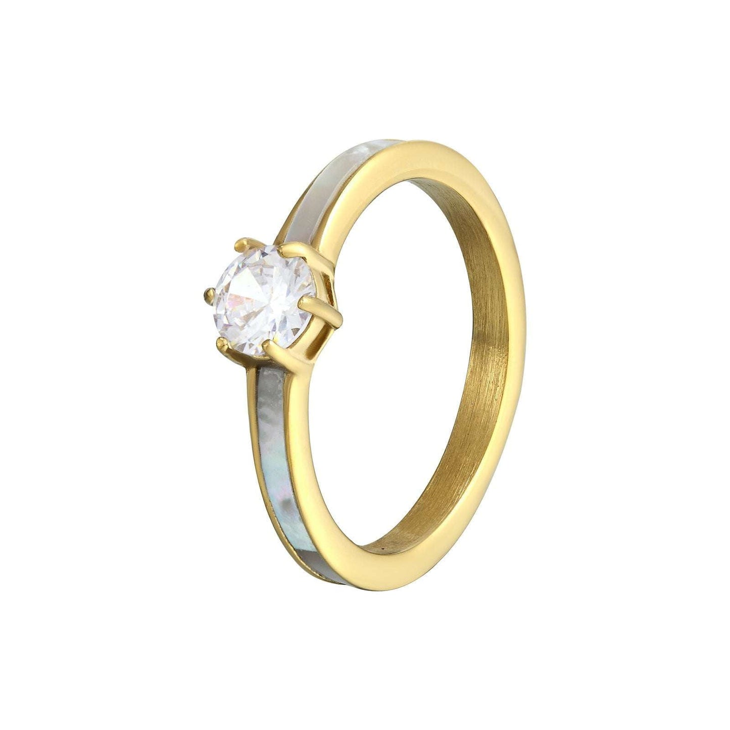 Elegant Simple Geometric Ring, Exclusive Design Diamond Ring, Titanium Diamond Ladies Ring - available at Sparq Mart