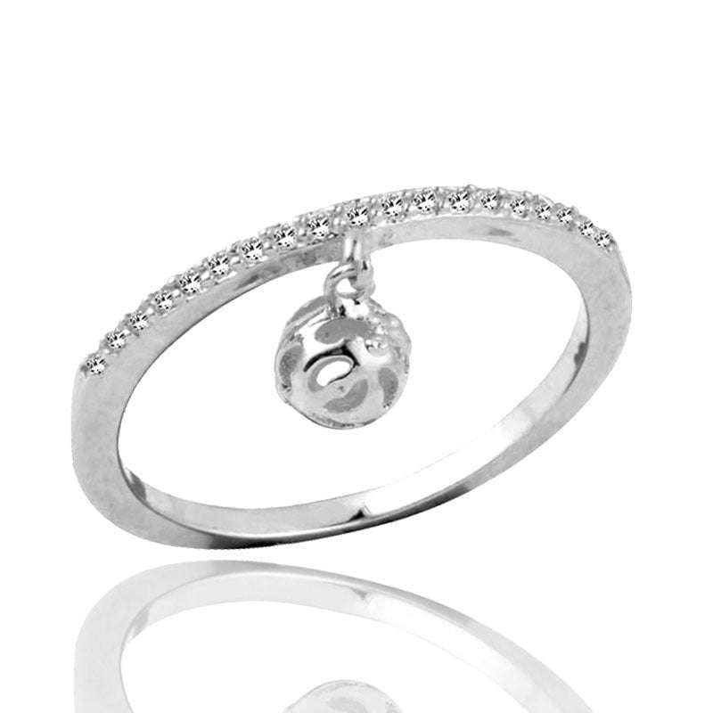 Crystal Ball Pendant, Female Ring Elegant, Zircon Cube Ring - available at Sparq Mart