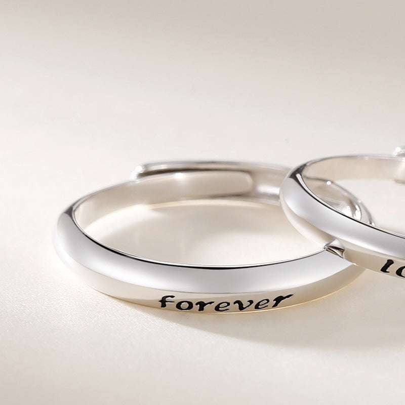 adjustable love ring, eternal silver band, sterling couple rings - available at Sparq Mart