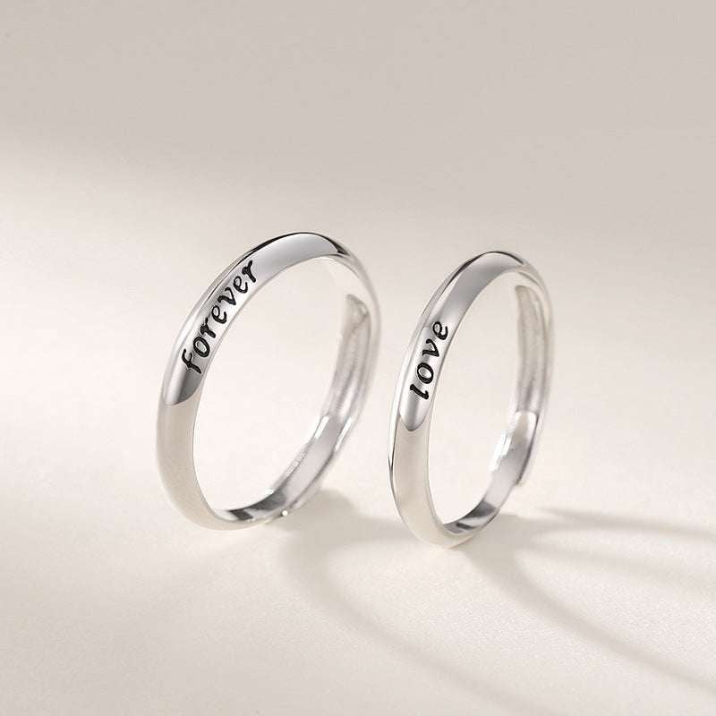 adjustable love ring, eternal silver band, sterling couple rings - available at Sparq Mart