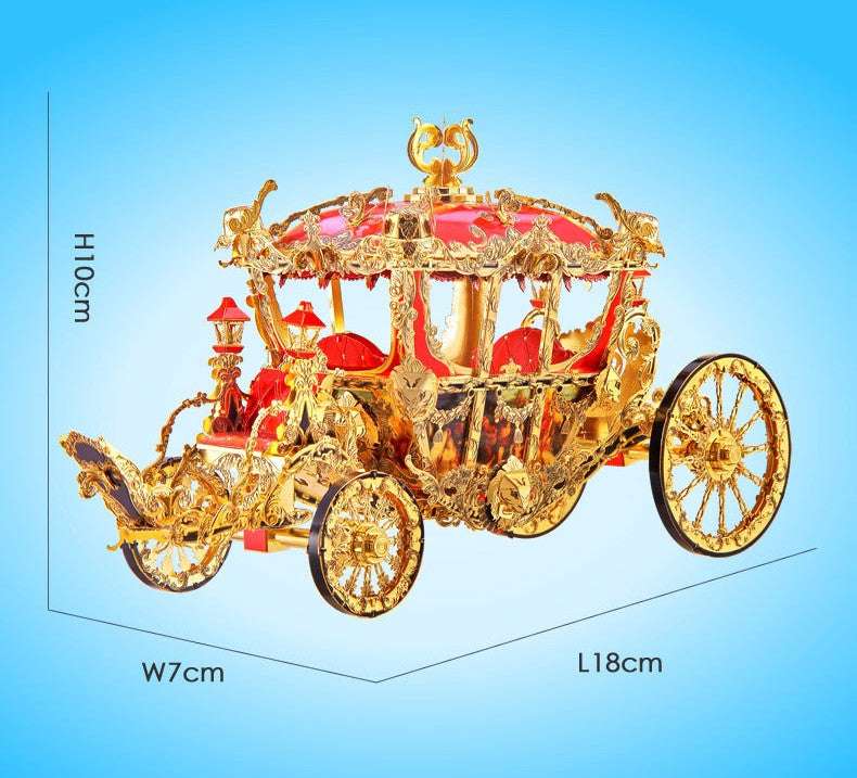 3D metal puzzle, Assembled model toy, Unique princess carriage - available at Sparq Mart