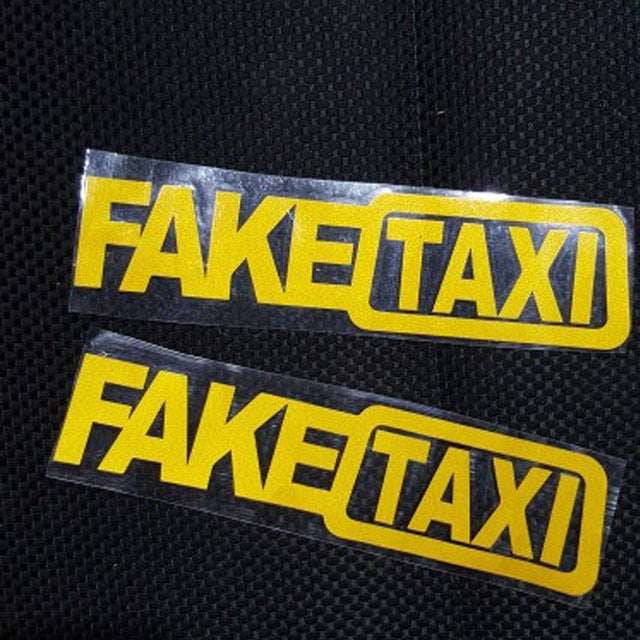 Durable PET Sticker Sign., Funny Vehicle Window Decal, Taxi Drift Car Sticker - available at Sparq Mart