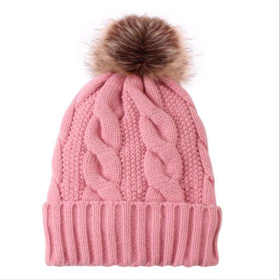 Fashionable Knitted Hats, Solid Color Wool Hats, Women's Warm Hats - available at Sparq Mart