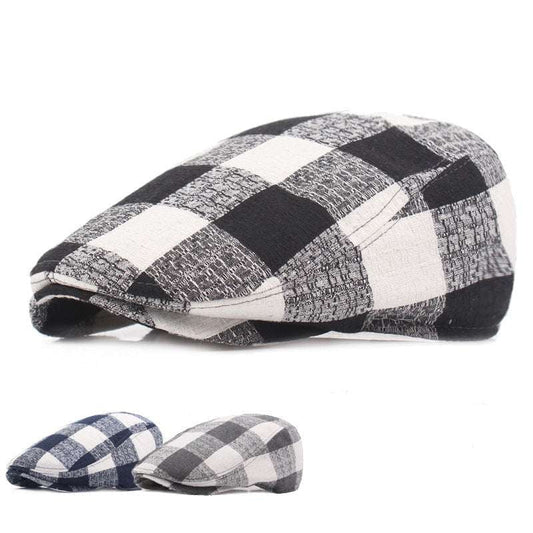 Chic Beret Caps, Stylish Plaid Beret, Women's Tartan Beret - available at Sparq Mart