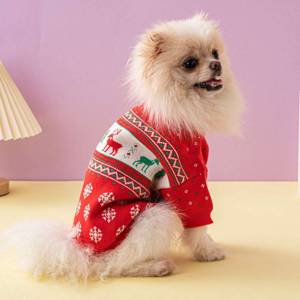 Christmas pet attire, festive dog sweater, holiday dog outfit - available at Sparq Mart