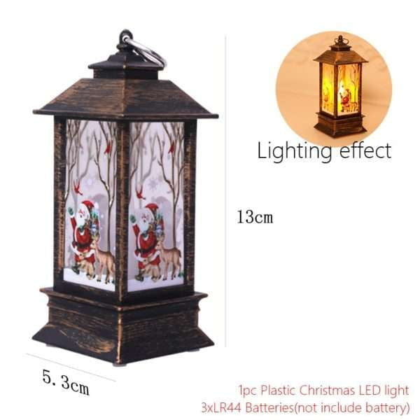 festive table lamp, LED candle lantern, night light elderly - available at Sparq Mart