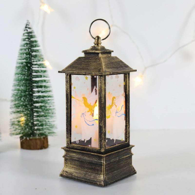 festive table lamp, LED candle lantern, night light elderly - available at Sparq Mart