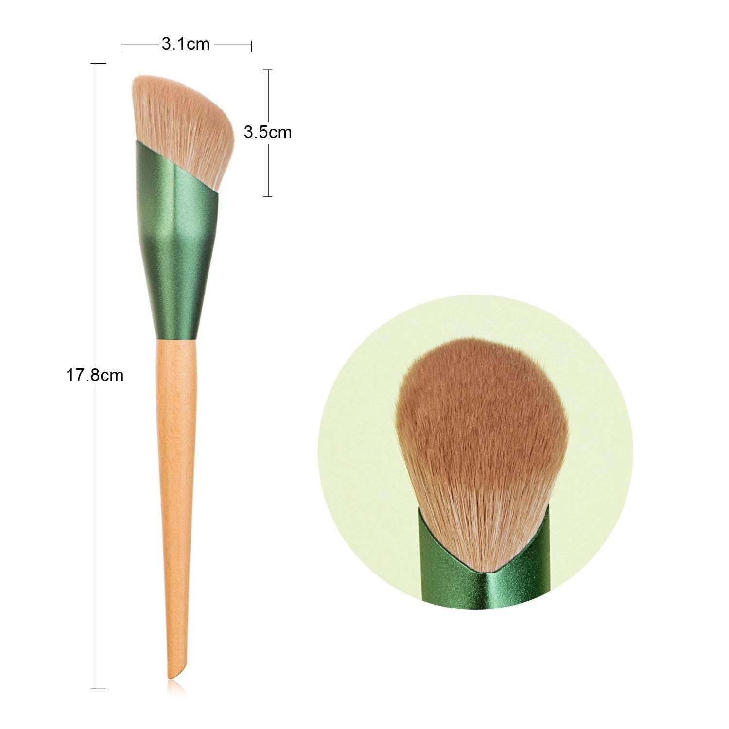 Dual-Size Brush Pack, Fingertip Concealer Brush, Soft Synthetic Bristles - available at Sparq Mart