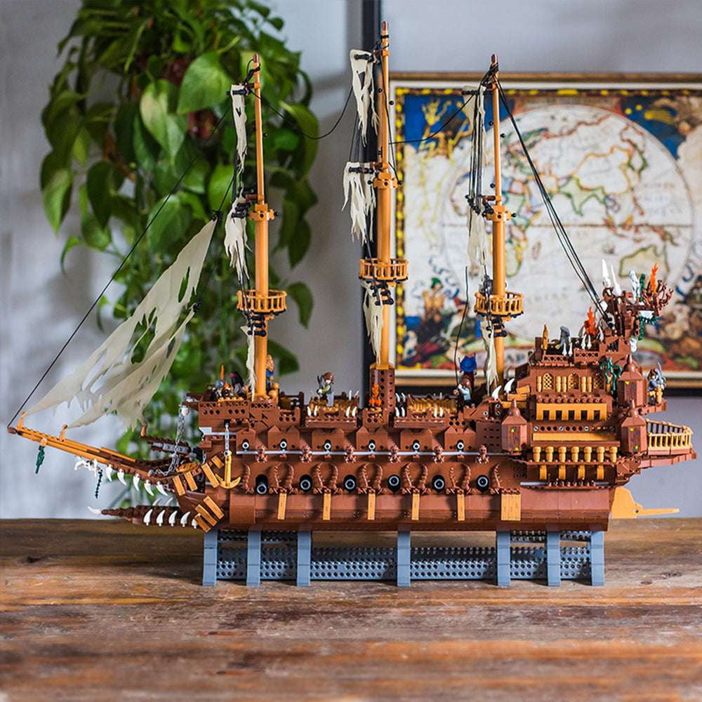 Caribbean Ship Kit, Dutchman Building Blocks, Pirate Ship Model - available at Sparq Mart