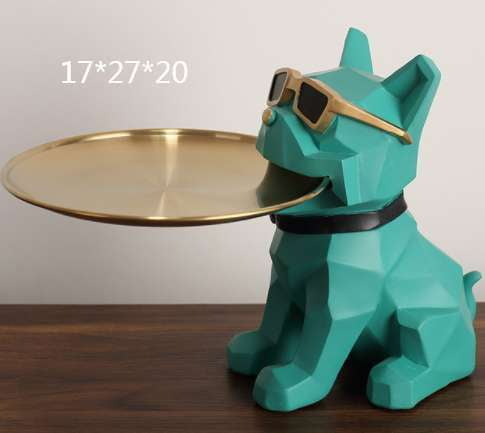 Bulldog Key Holder, Decorative Cabinet Tray, Luxury Style Organizer - available at Sparq Mart