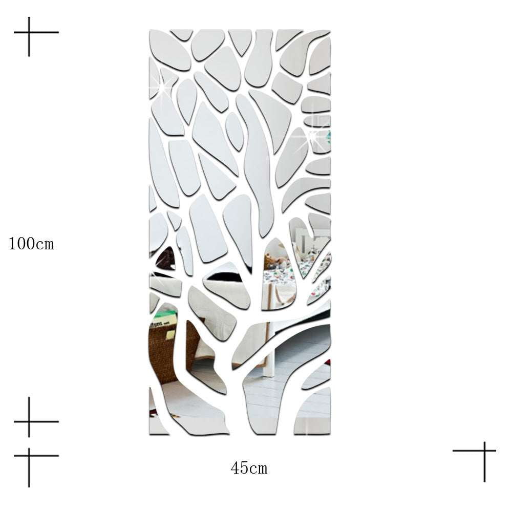 acrylic mirror decor, decorative mirror stickers, geometric wall mirror - available at Sparq Mart