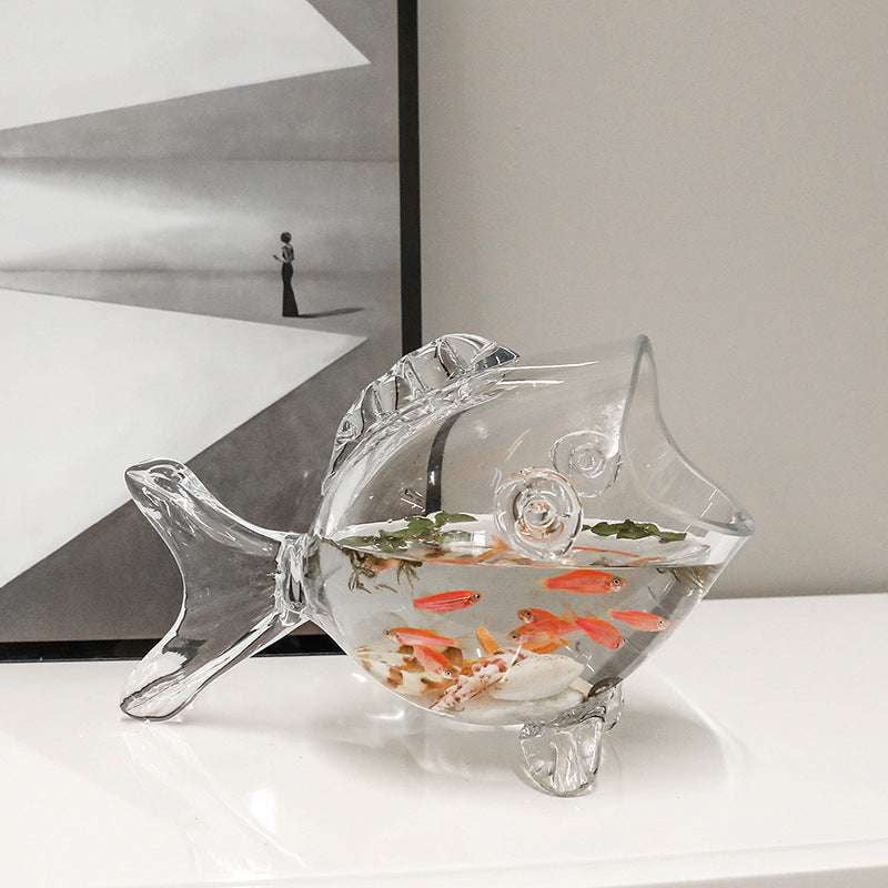 Glass Fish Ornaments, Home Aesthetic Enhancers, Hydroponic Decor Accents - available at Sparq Mart