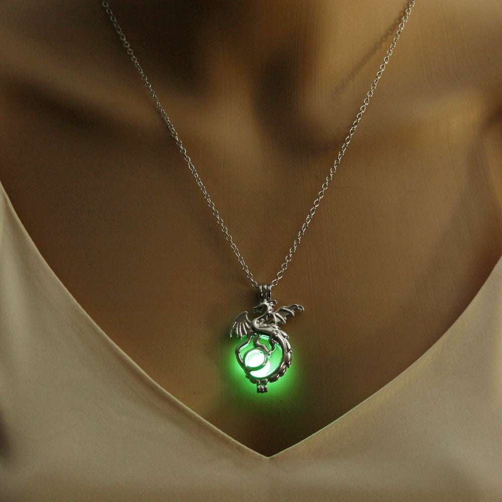 DIY Necklace, Dragon Necklace, Glow-in-the-dark Necklace - available at Sparq Mart