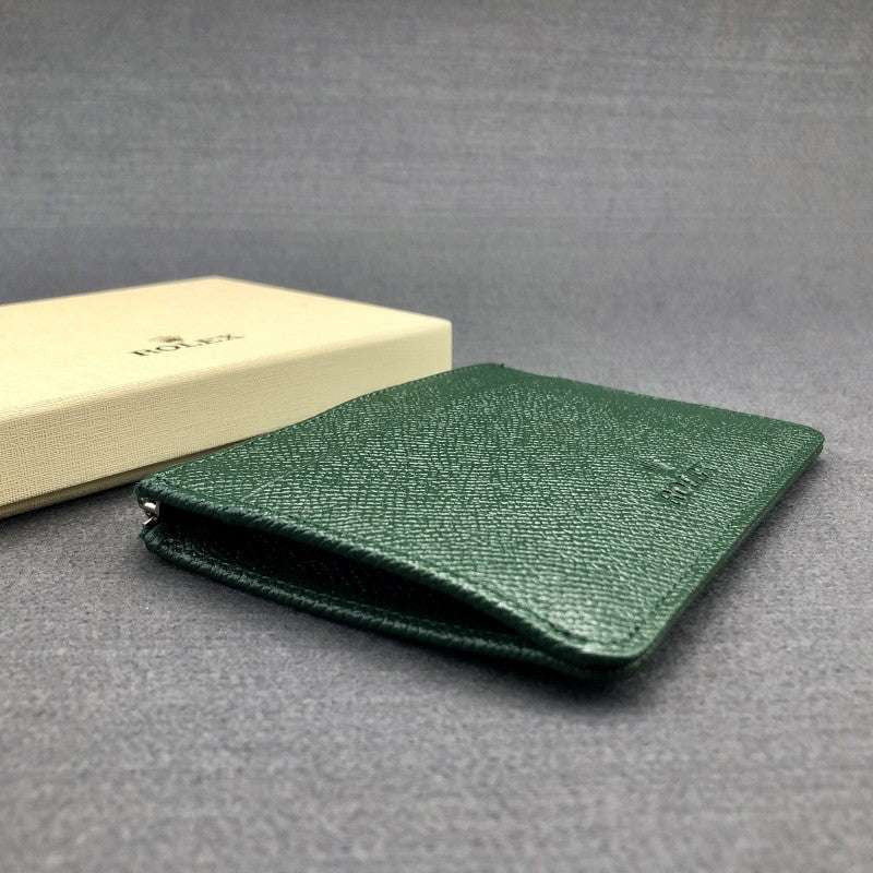 cowhide card holder, green coin purse, leather coin case - available at Sparq Mart