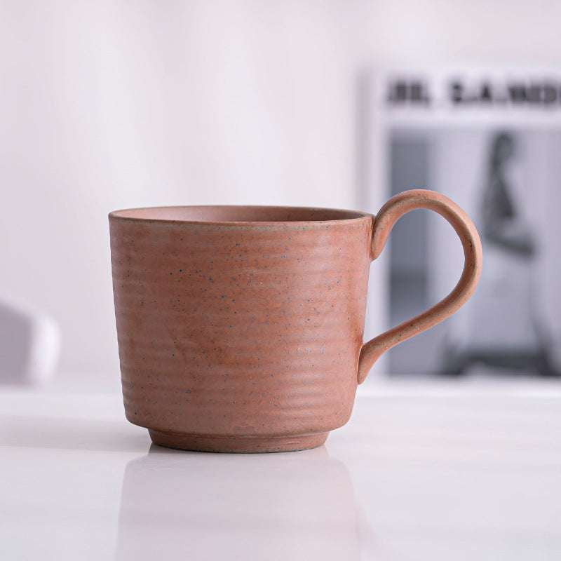 handmade ceramic cup, Japanese stoneware mug, retro coffee cup - available at Sparq Mart