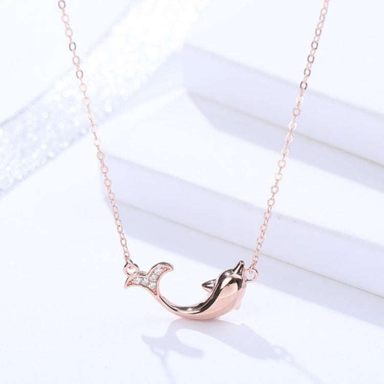 Elegant Silver Necklace, Feminine Clavicle Necklace, Heart Charm Pendant - available at Sparq Mart