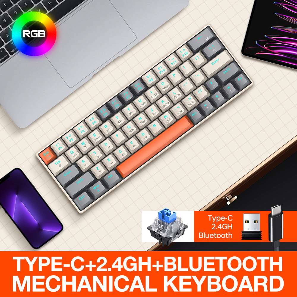 Bluetooth Keyboard, High-performance Keyboard, Wireless Mechanical Keyboard - available at Sparq Mart