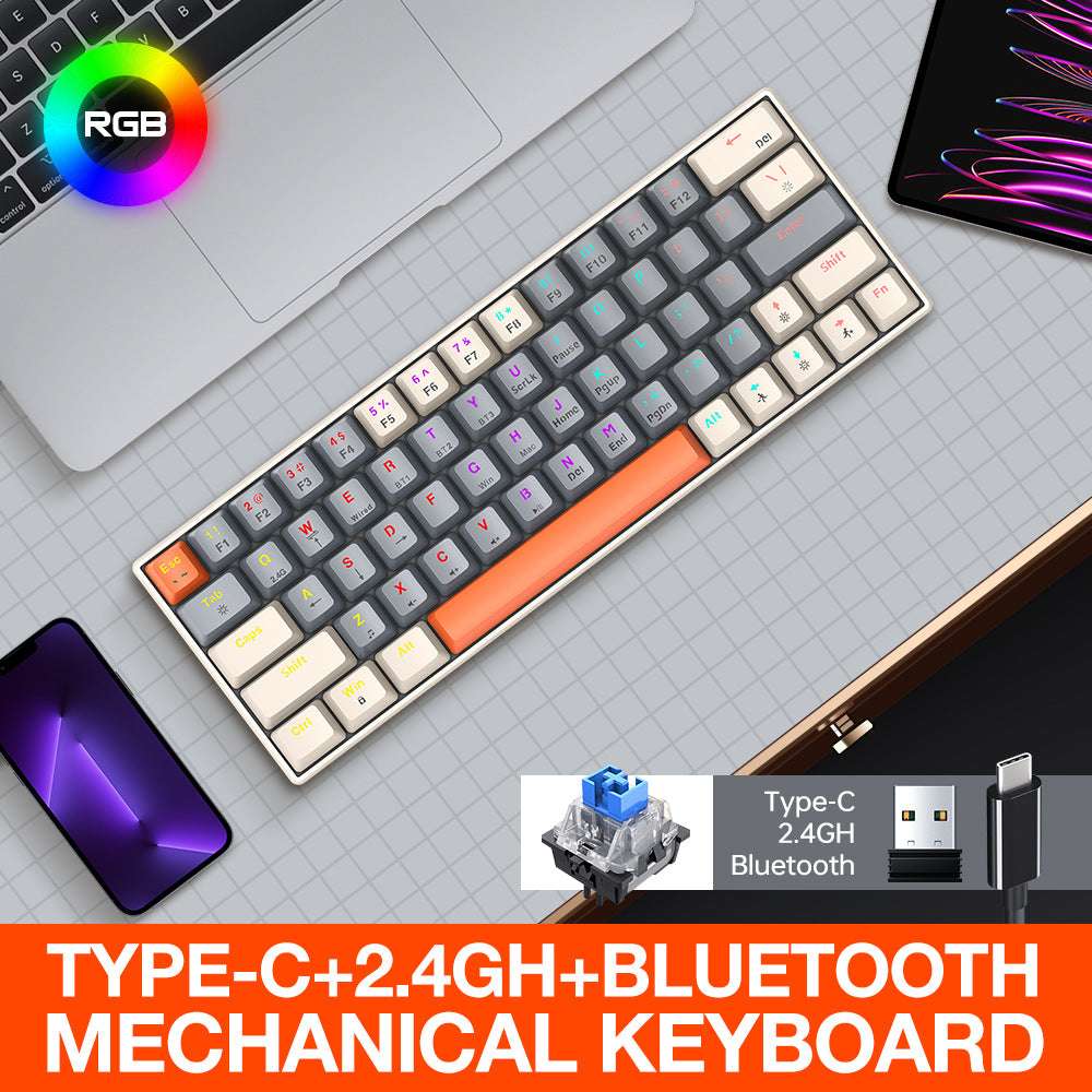 Bluetooth Keyboard, High-performance Keyboard, Wireless Mechanical Keyboard - available at Sparq Mart