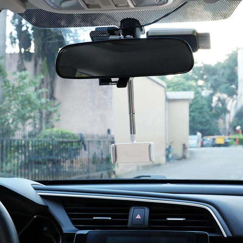 Car Phone Holder, High-Quality Holder, Rearview Mirror Holder - available at Sparq Mart