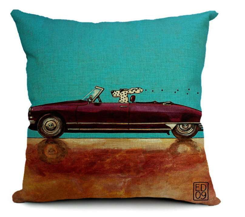 Cartoon Dog Pillow, Cotton Pillow Car, High-quality Pillow Set - available at Sparq Mart