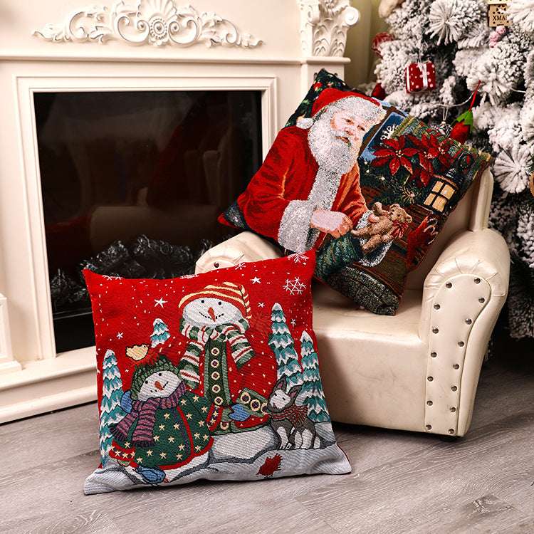 Christmas pillow covers, festive cushion covers, high-quality home decor - available at Sparq Mart