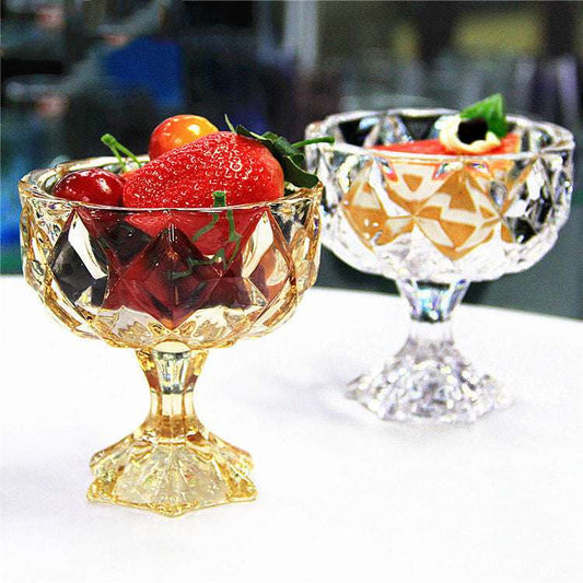 Clear Crystal Glass, Creative Goblet, Transparent Glass - available at Sparq Mart