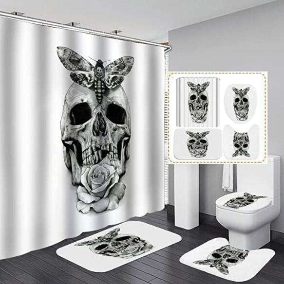 Halloween Shower Curtain, Polyester Shower Curtain, Waterproof Shower Curtain - available at Sparq Mart