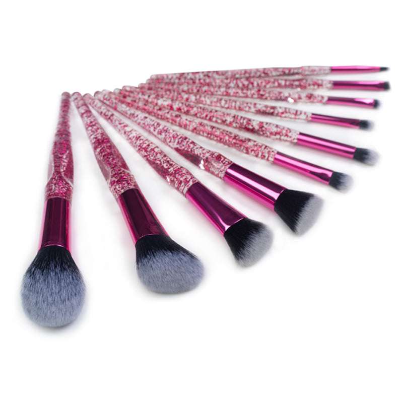 High-quality, Makeup brush set, Pink - available at Sparq Mart