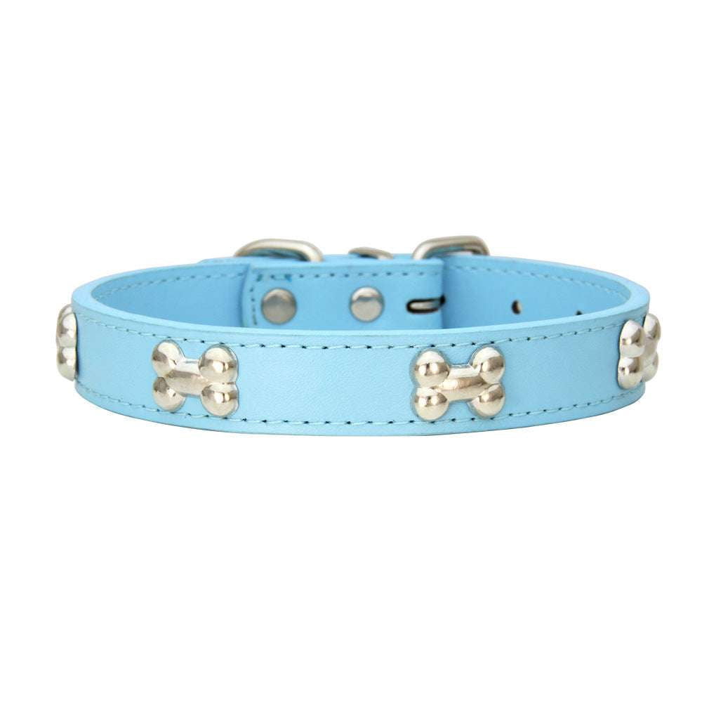 Durable Puppy Collar, Leather Dog Leash, Pet Leash Accessories - available at Sparq Mart