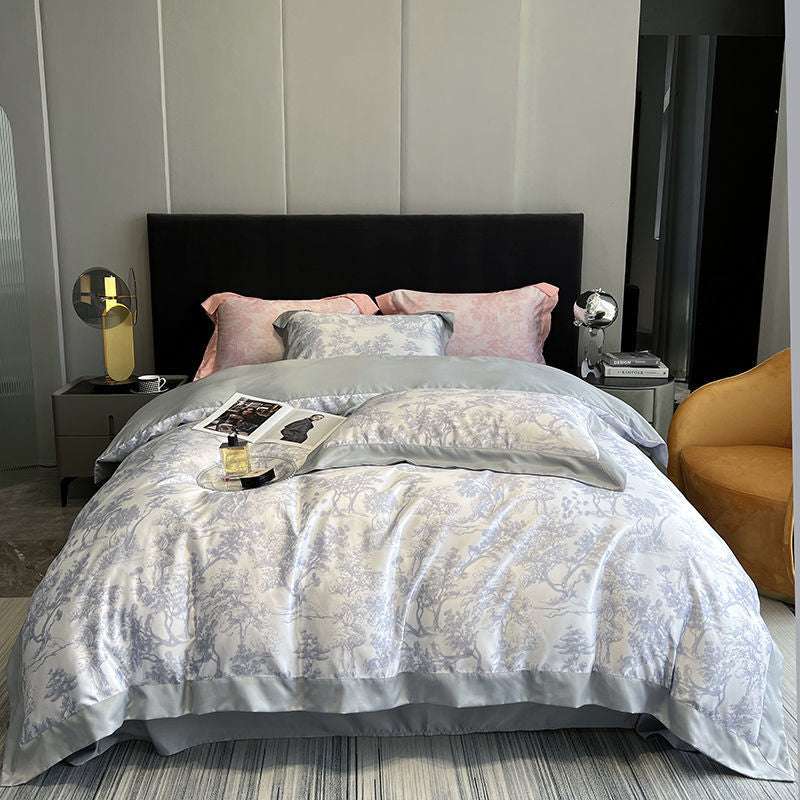 Four-piece Bed Set, Light Quilt Cover, Luxury Quilt Cover - available at Sparq Mart