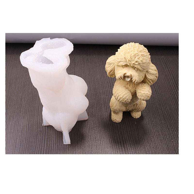 High-Quality Silicone Mold, Standing Teddy Dog Mold, Thin Silicone Mold - available at Sparq Mart