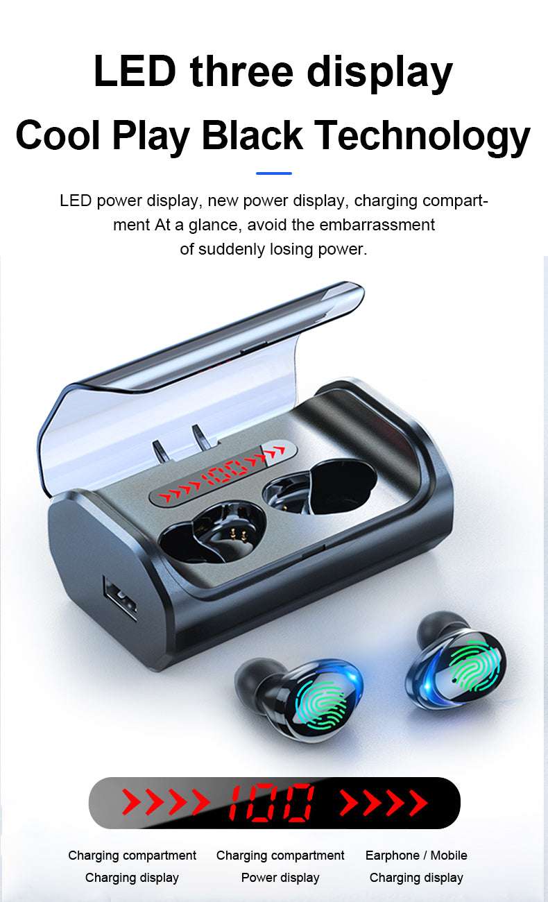 Bluetooth headset, touch control, wireless headset - available at Sparq Mart