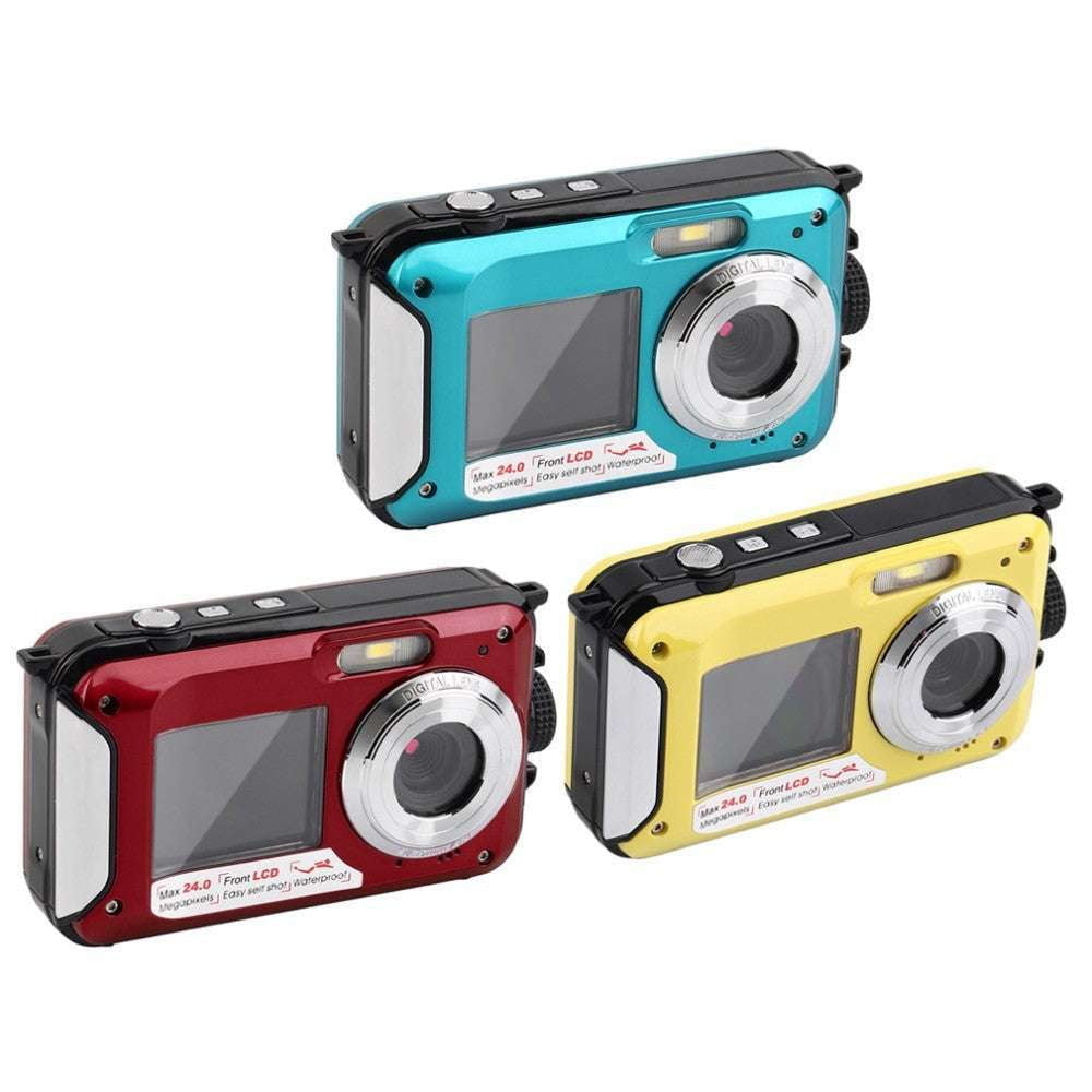 dual-screen camera, HD digital camera, Waterproof camera - available at Sparq Mart