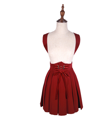 College Style Skirt, Short Skirt With Straps, Two Wearing Skirt - available at Sparq Mart