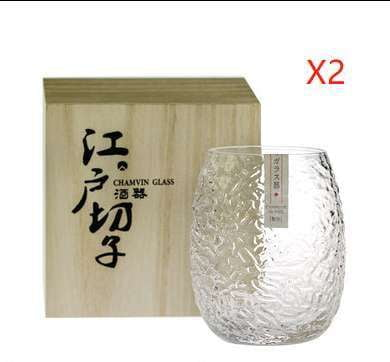 Cocoon Whiskey Cup, Edo Glass Whiskey, Japanese Ins Glassware - available at Sparq Mart