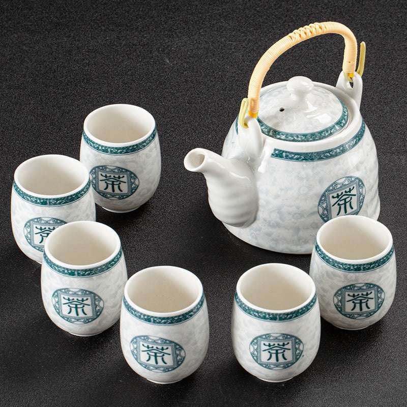 Elegant Tea Collection, Japanese Tea Set, Porcelain Strainer Pot - available at Sparq Mart