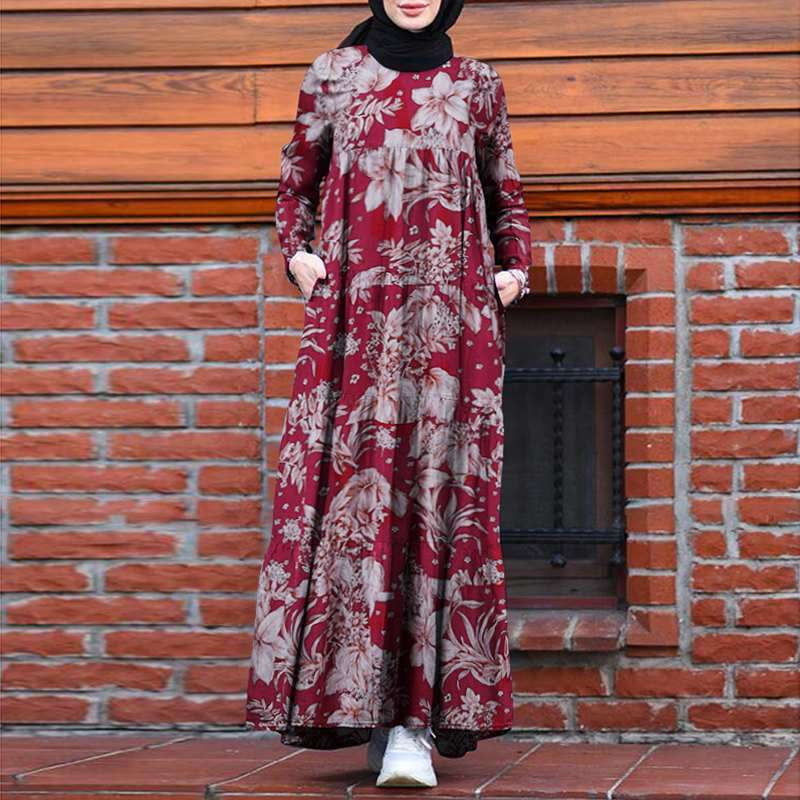 Casual Large Dress, Hedging Swing Dress, Long Sleeve Dress - available at Sparq Mart