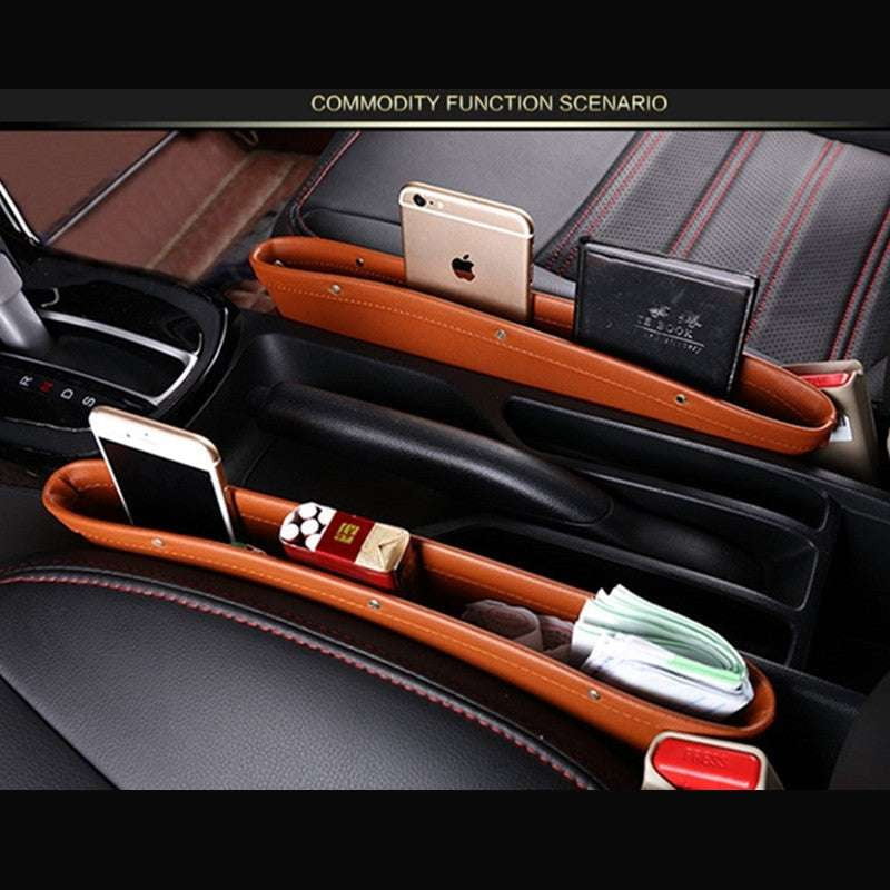 Car Gap Organization Solution, Leather Seat Storage Caddy, Premium Seat Gap Filler - available at Sparq Mart