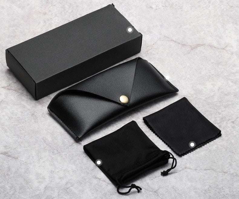 elastic drawstring case, leather sunglasses case, portable sunglasses box - available at Sparq Mart