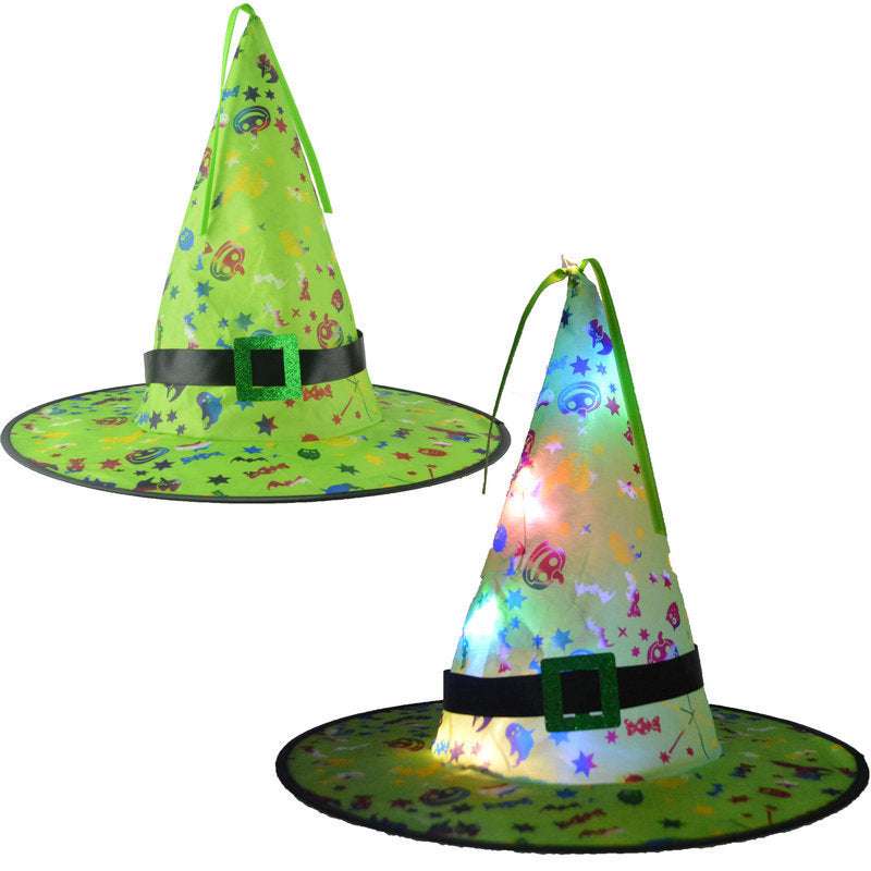 Halloween LED hat, LED holiday decoration, light-up party props - available at Sparq Mart