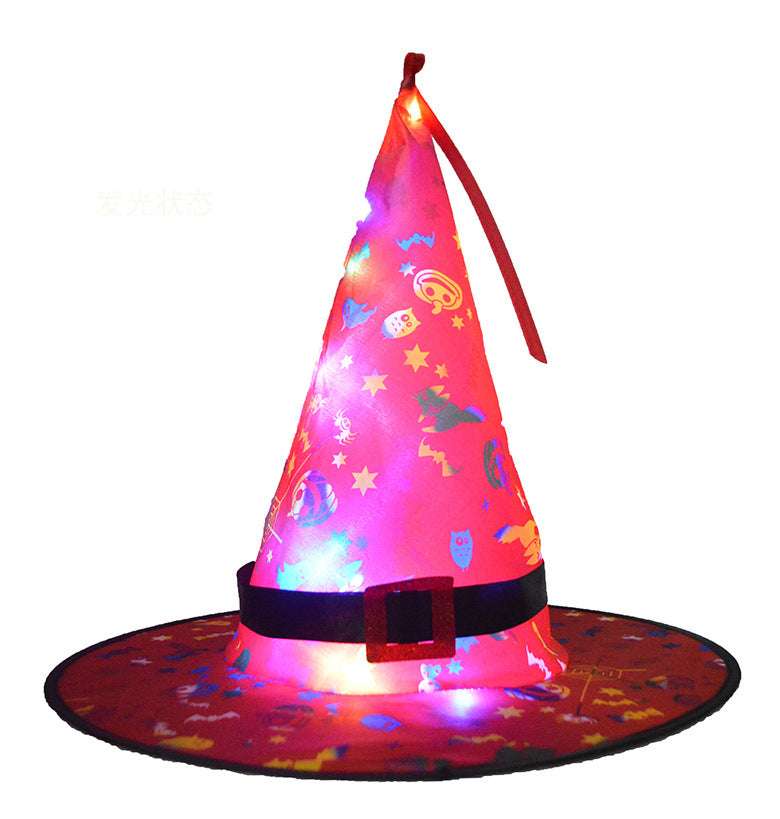 Halloween LED hat, LED holiday decoration, light-up party props - available at Sparq Mart