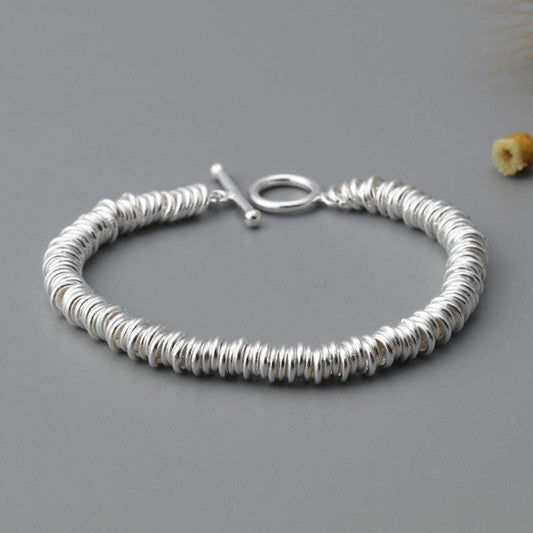 Ethnic Style Bracelet, Sterling Silver Bracelet, Women's Literary Bracelet - available at Sparq Mart