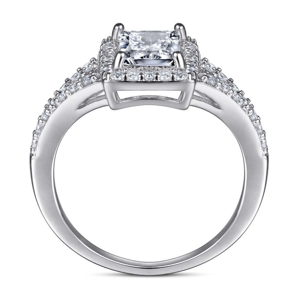 Affordable CZ Ring, Simulated Diamond Jewelry, Sparkling Diamond Ring - available at Sparq Mart