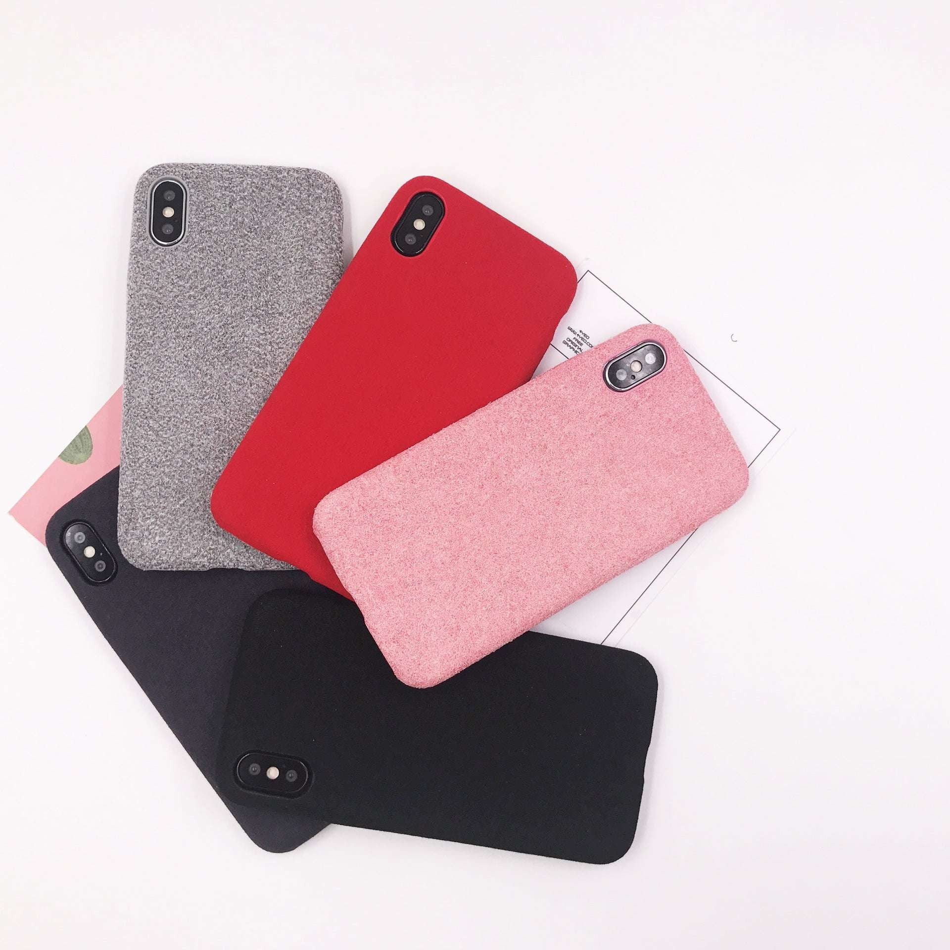 Plush iPhone Cover, Protective Suede Case, Super Fiber Phone - available at Sparq Mart