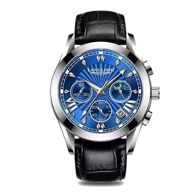 Luminous Waterproof Wristwatch, Men's Elegant Timepiece, Sapphire Crystal Quartz Watch - available at Sparq Mart