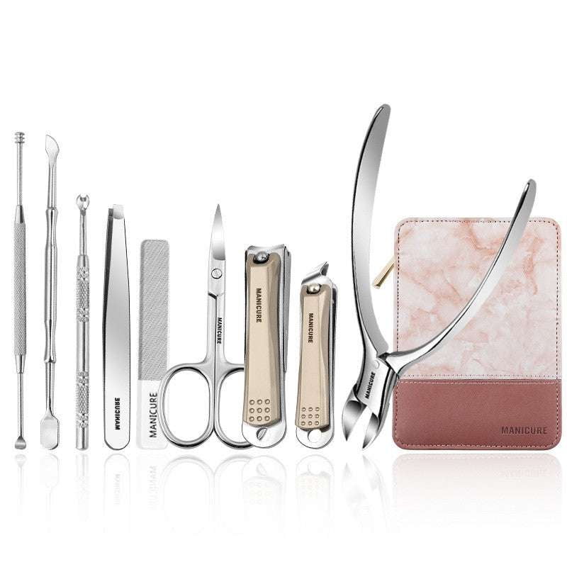 luxury manicure tools, pink marble nailclipper, stylish nail decoration - available at Sparq Mart