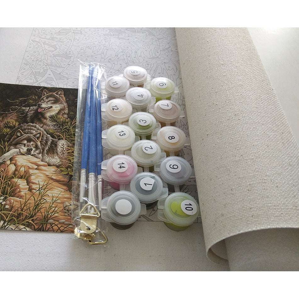 Custom Paint by Numbers, Framed Art Kit, Winter Painting Kits - available at Sparq Mart