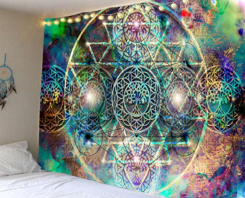 Beach Towel Blanket, Mandala Tapestry Decor, Printed Wall Tapestry - available at Sparq Mart