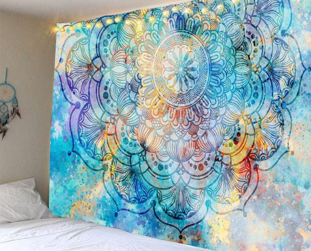 Beach Towel Blanket, Mandala Tapestry Decor, Printed Wall Tapestry - available at Sparq Mart