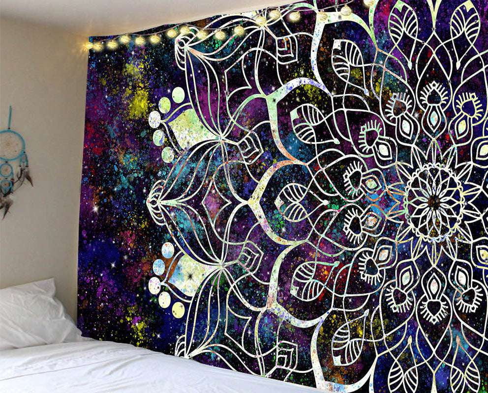 Beach Towel Blanket, Mandala Tapestry Decor, Printed Wall Tapestry - available at Sparq Mart